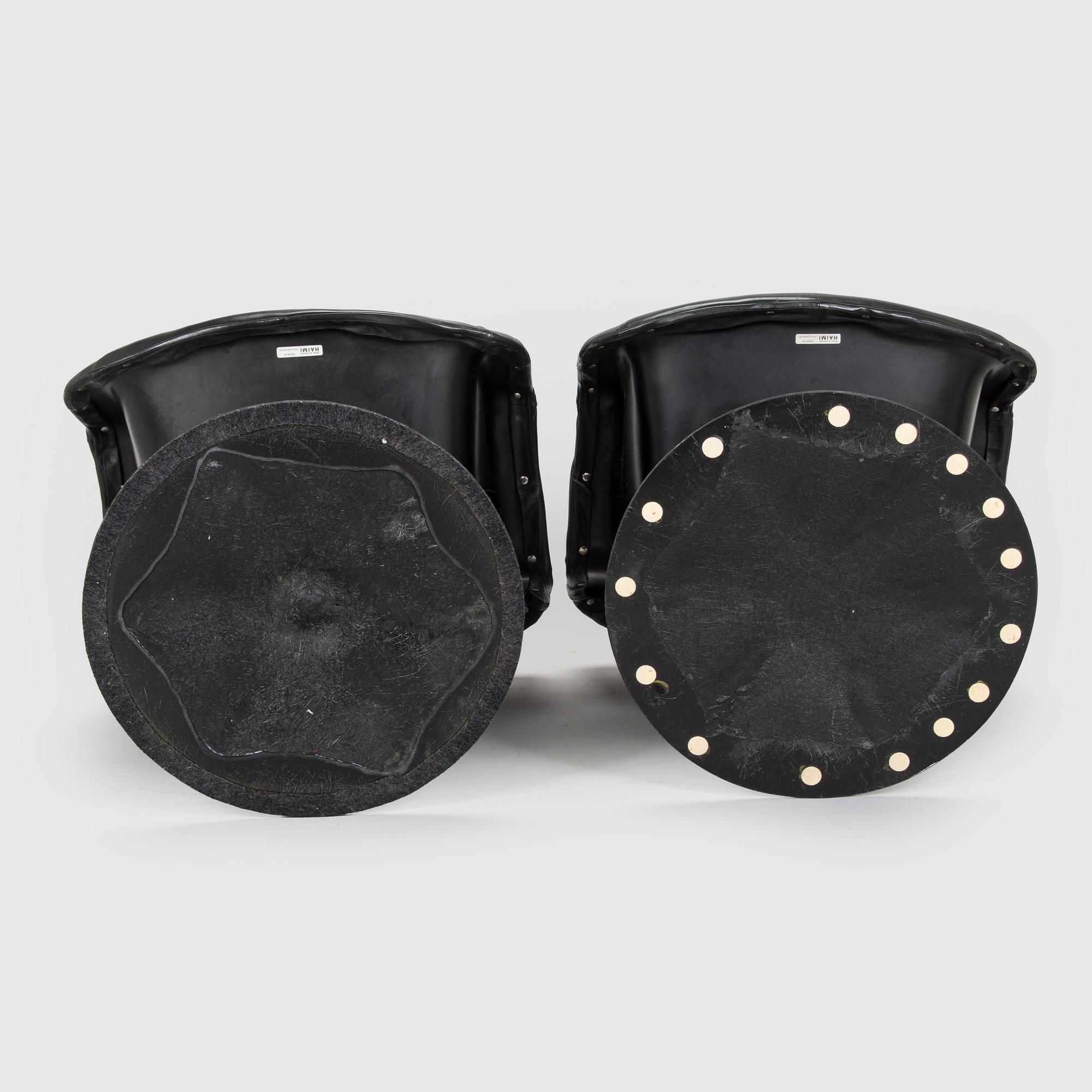 Yrjö Kukkapuro, fåtöljer, ett par, "Junior", Haimi 1960-talets slut.