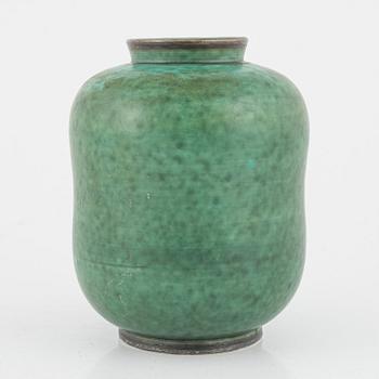 Wilhelm Kåge, an 'Argenta' stoneware vase, Gustavsberg, dated 1979.