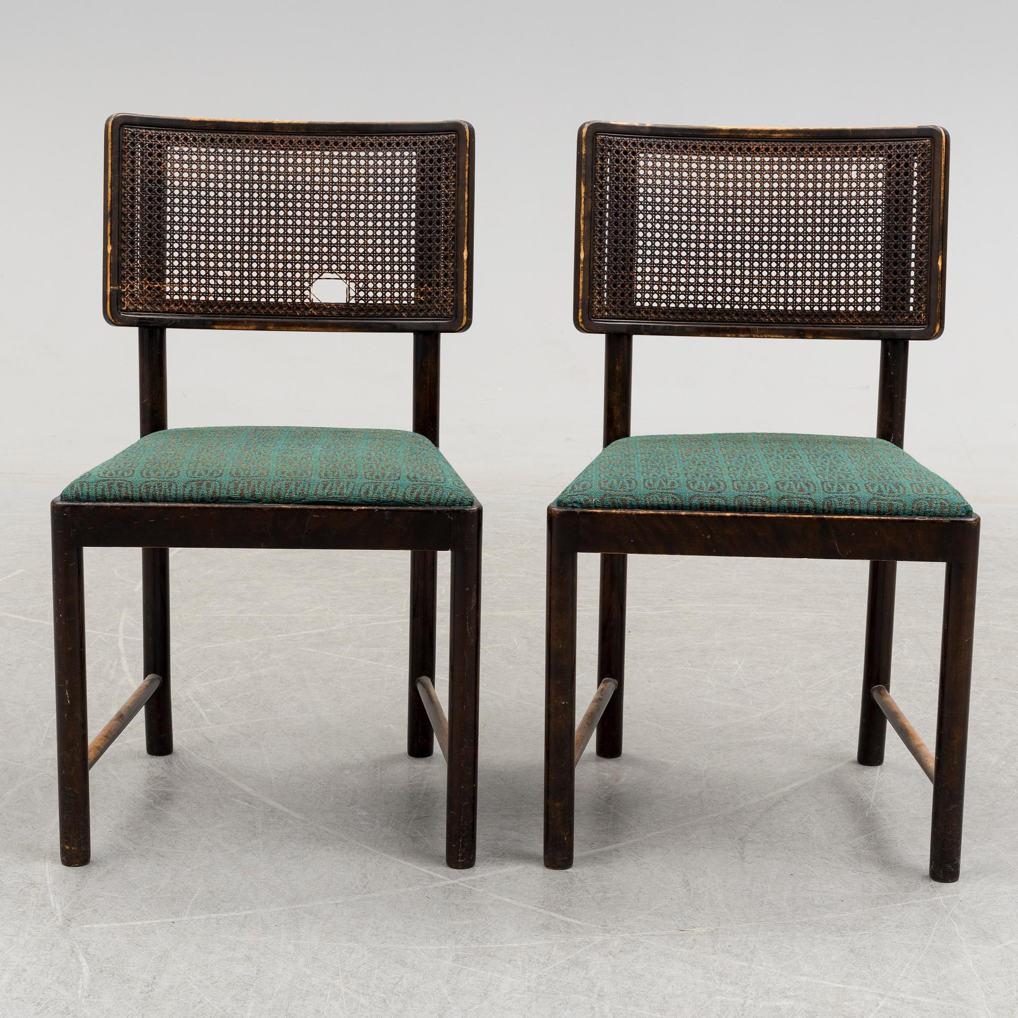 a set of four 'Bertil' chairs by Axel Einar Hjort, Nordiska kompaniet, 1934.