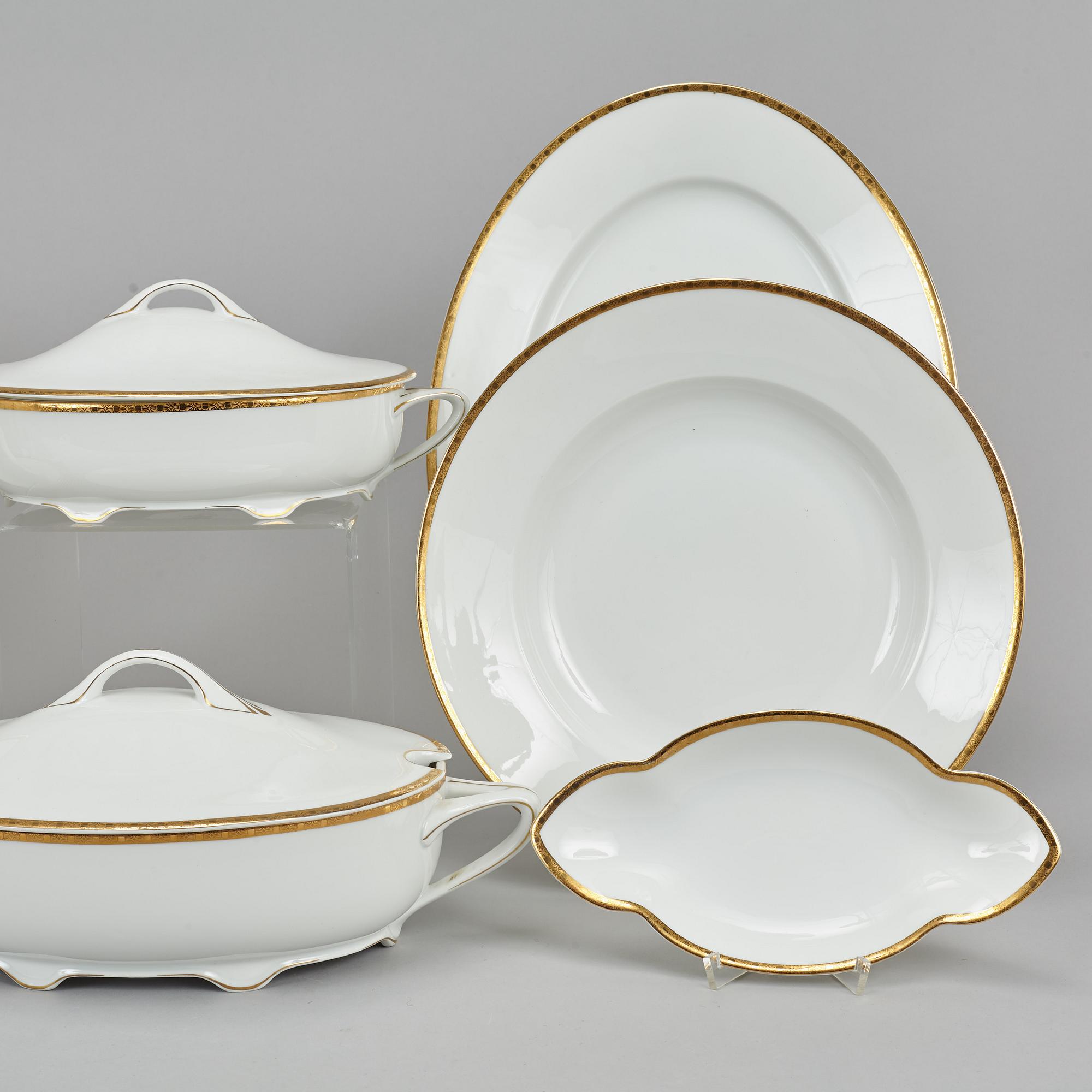Middagservis, porslin, 48 delar, Rosenthal Selb-Bavaria, Tyskland, 1900-tal.