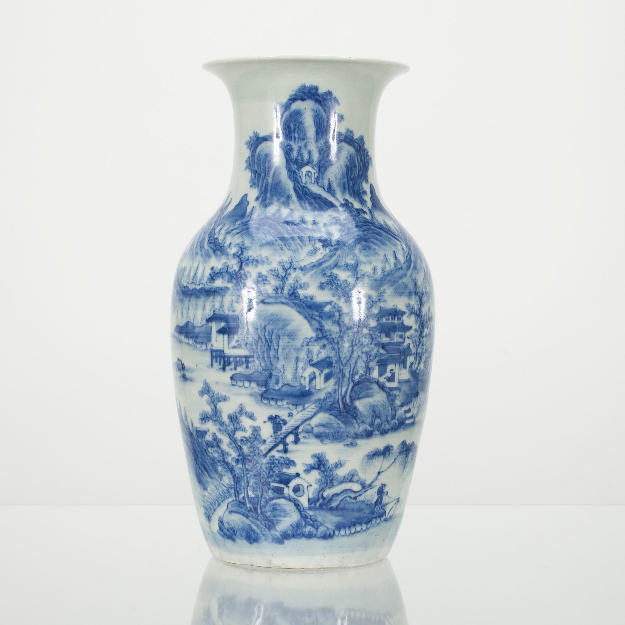 GOLVVAS, porslin, Kina 1800-talets slut.