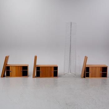 Nils Strinning, a "String shelf system", 3 sections, String Design AB, 21st century.