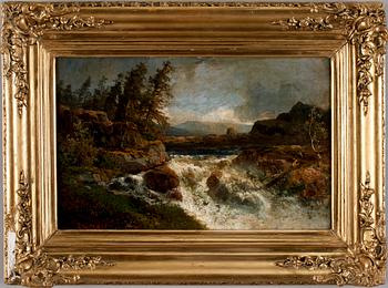 ALFRED WAHLBERG, olja på duk, sign.