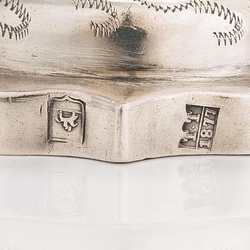 A Lithuanian silver chalice, maker's mark of Sh. Krumgal, Vilnius 1877.