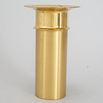 A brass candle stick by Tapio Wirkkala, Kultakeskus OY, Finland.