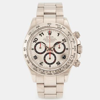 8A. Rolex, Cosmograph, Daytona, "White Arabic Panda Dial", chronograph, ca 2007.