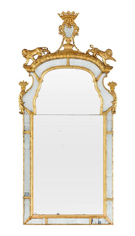 A Swedish late Baroque Burchardt Precht mirror.