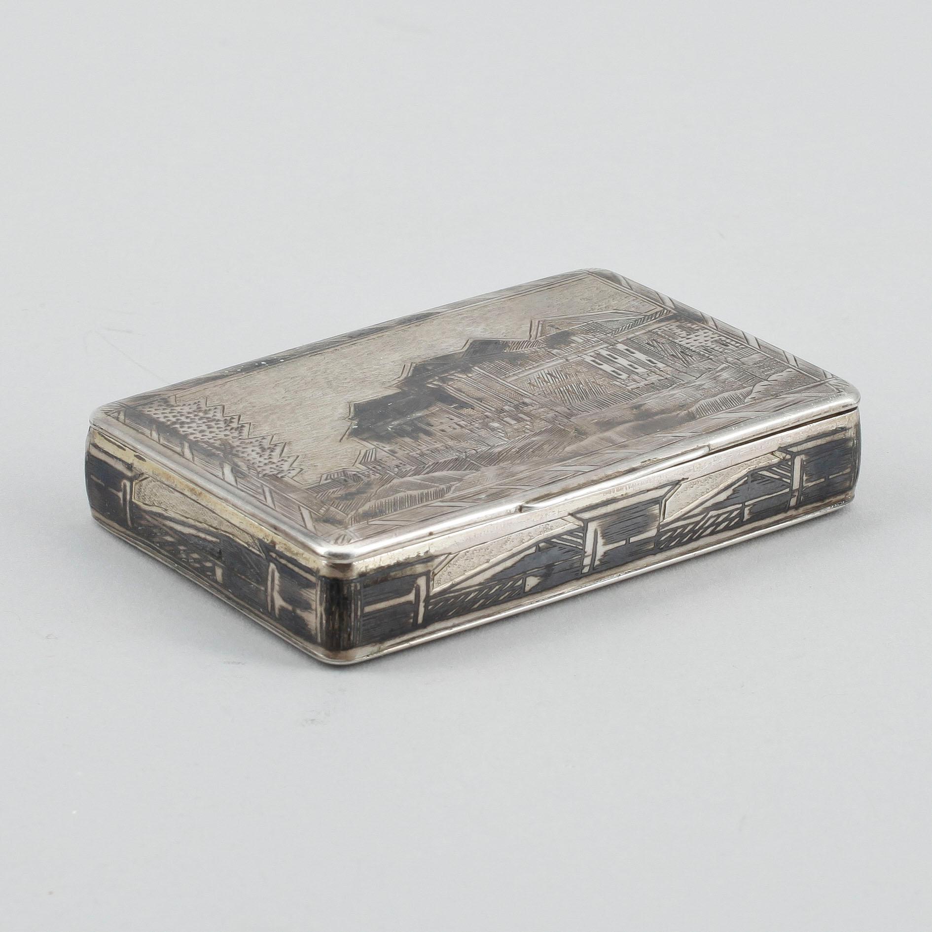 DOSA, silver, sannolikt Moskva, Ryssland, 1835. Vikt 103 g.