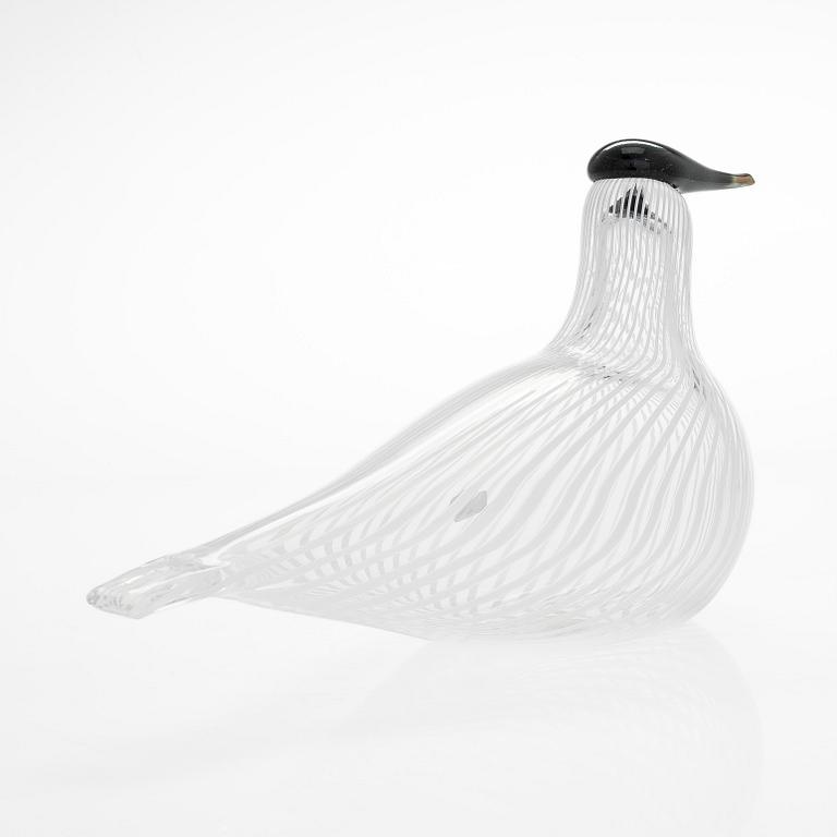 Oiva Toikka, a 'Scaup duck of Finland' glass bird, signed Suomen sotka Oiva Toikka Nuutajärvi 1992, numbered 697/1992.