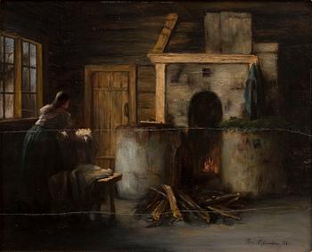 IDA GUSTAVA SILFVERBERG, "In the washing cabin".