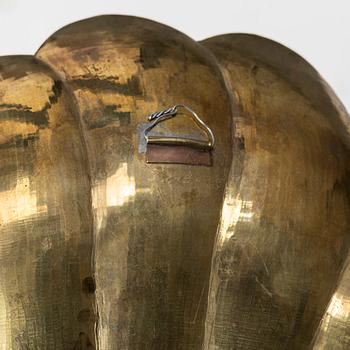 A pair of brass wall sconces, 20th century.