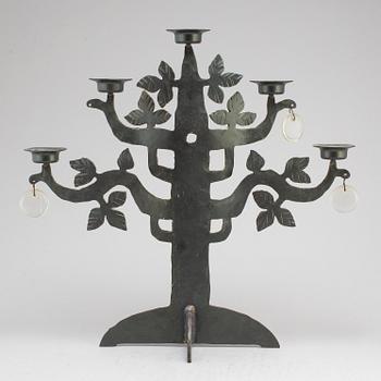 BERTIL VALLIEN, kandelaber, "Livets träd", Boda Smide.