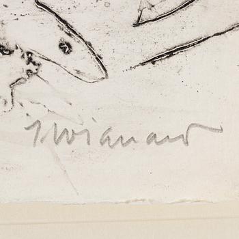 James Coignard, "Visage-Silex Quatre Gravures Originales".