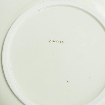 Wilhelm Kåge, fat, 2 st "Cintra", porslin, Gustavsberg 1939.