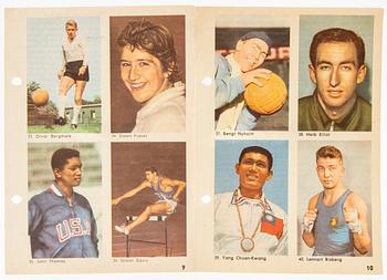 Collector's Cards "Sports Stars" from Hemmets Journal, 1960s.