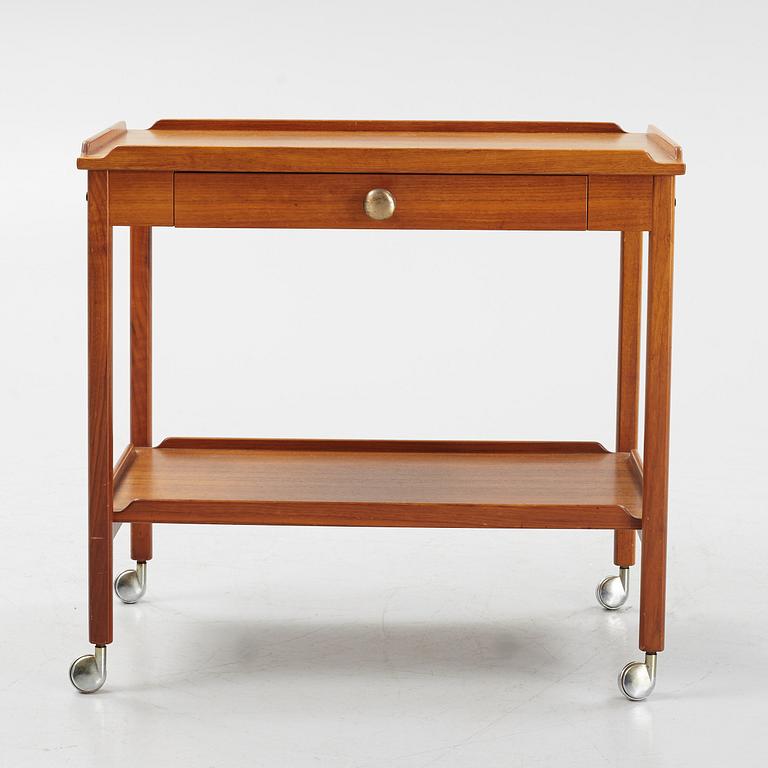 A teak serving trolley, 1950's/60's.