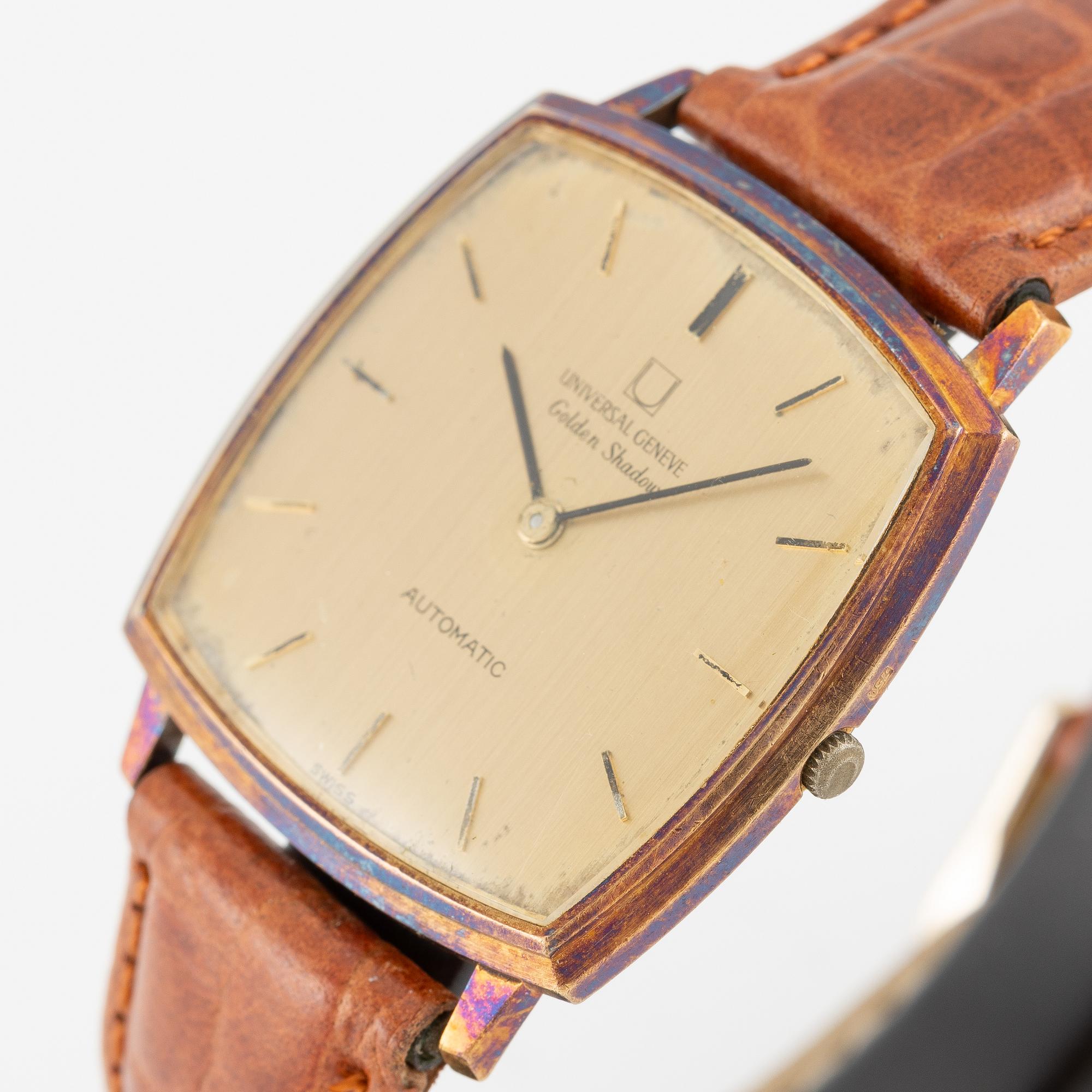 Universal Geneve, Golden Shadow, wristwatch, 32 x 32 mm.