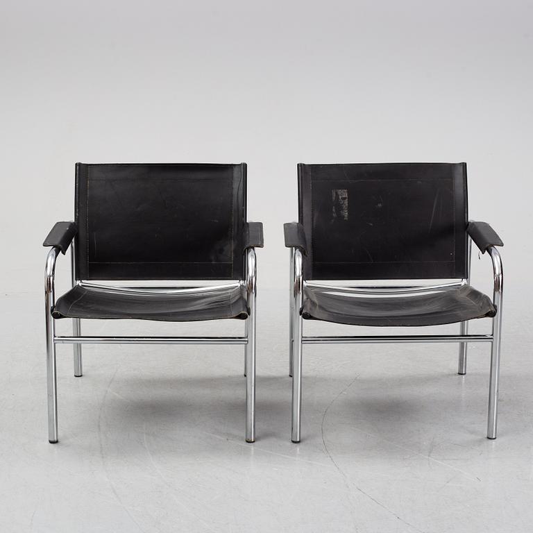A pair of 'Klinte' armchairs by Tord Björklund for Ikea, 1980's.
