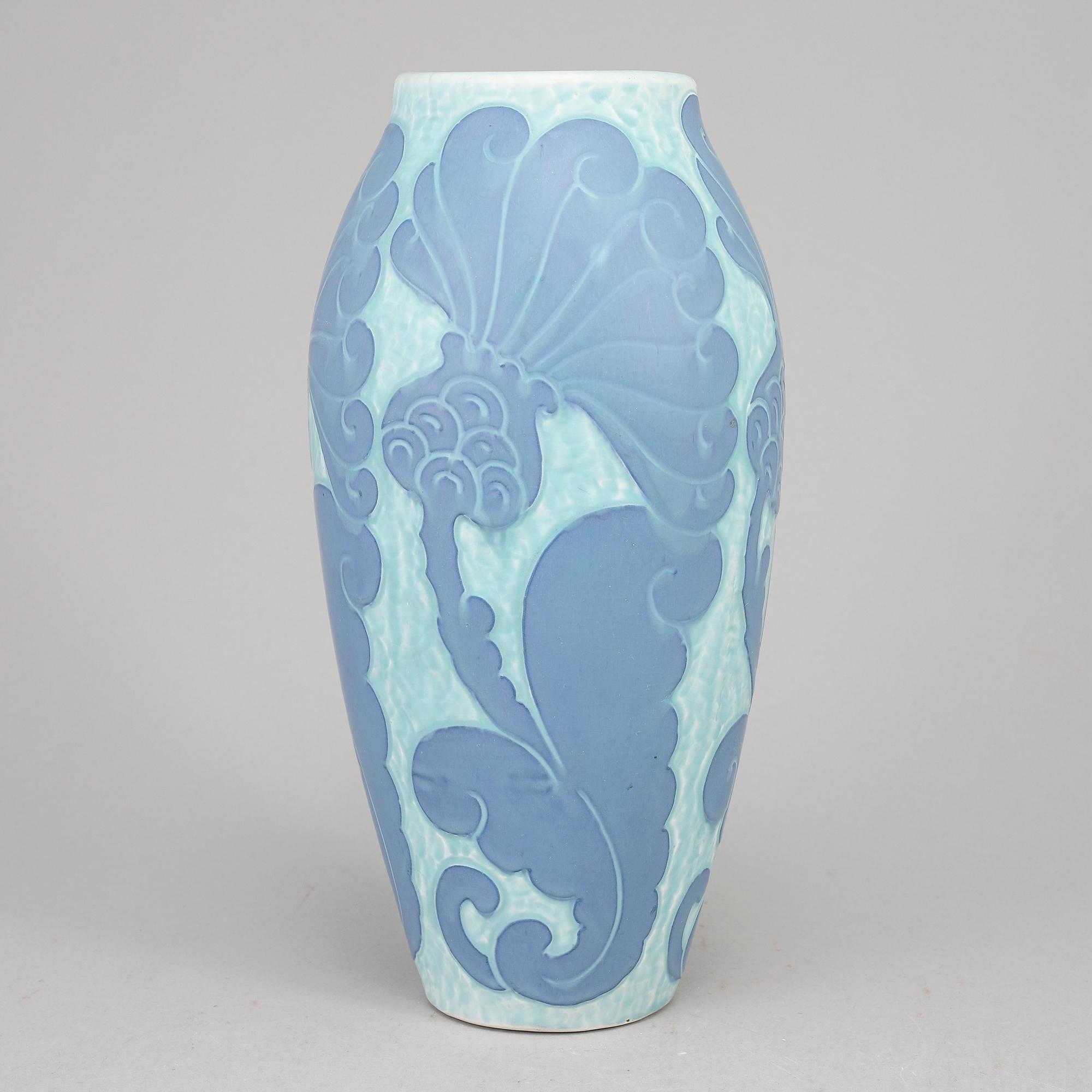 JOSEF EKBERG, a stoneware "Sgraffito" vase, Gustavsberg, Sweden 1920.