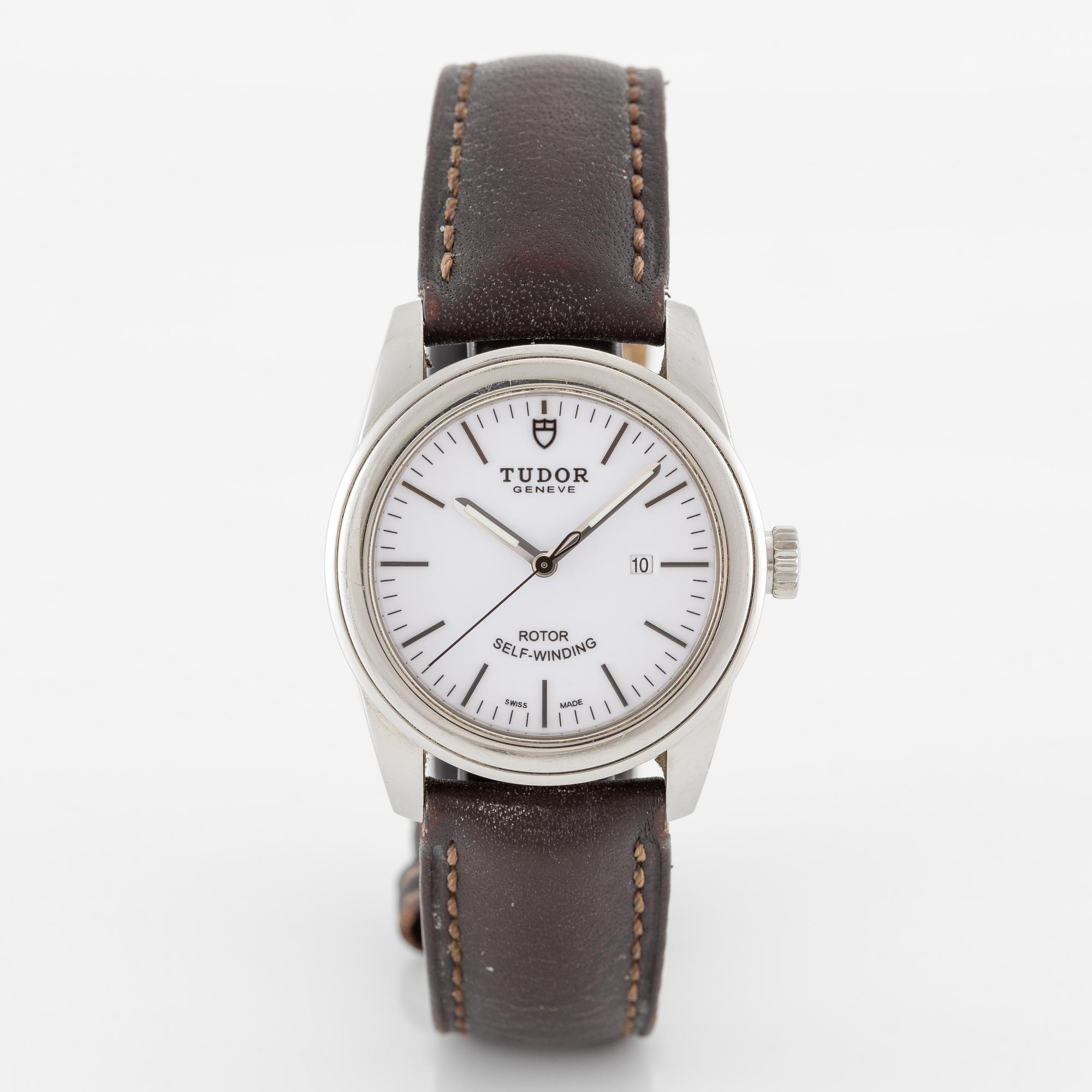 Tudor, Geneva, Glamour Date, wristwatch, 31 mm.