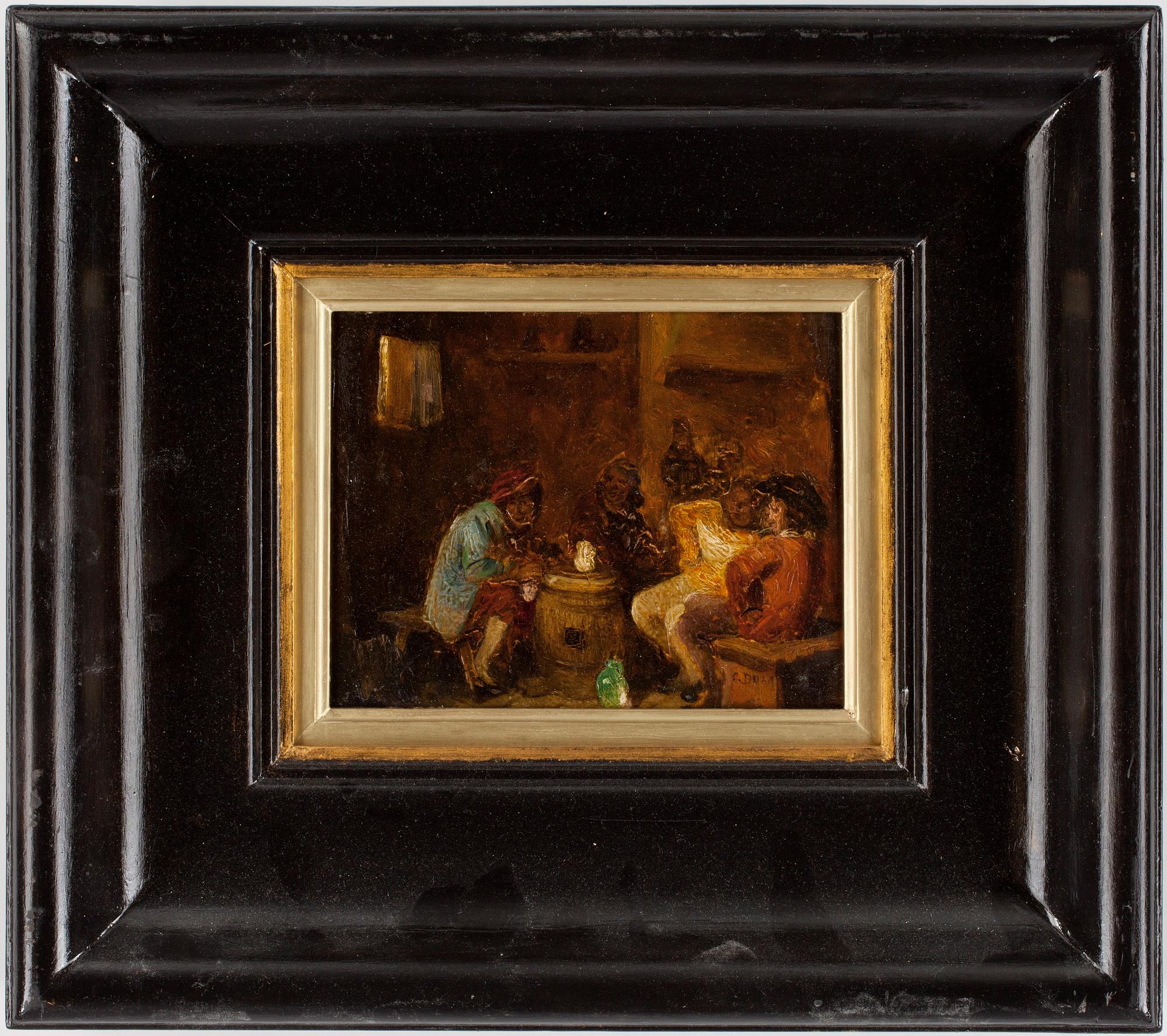 CARL DUXA, olja på pannå, signerad.