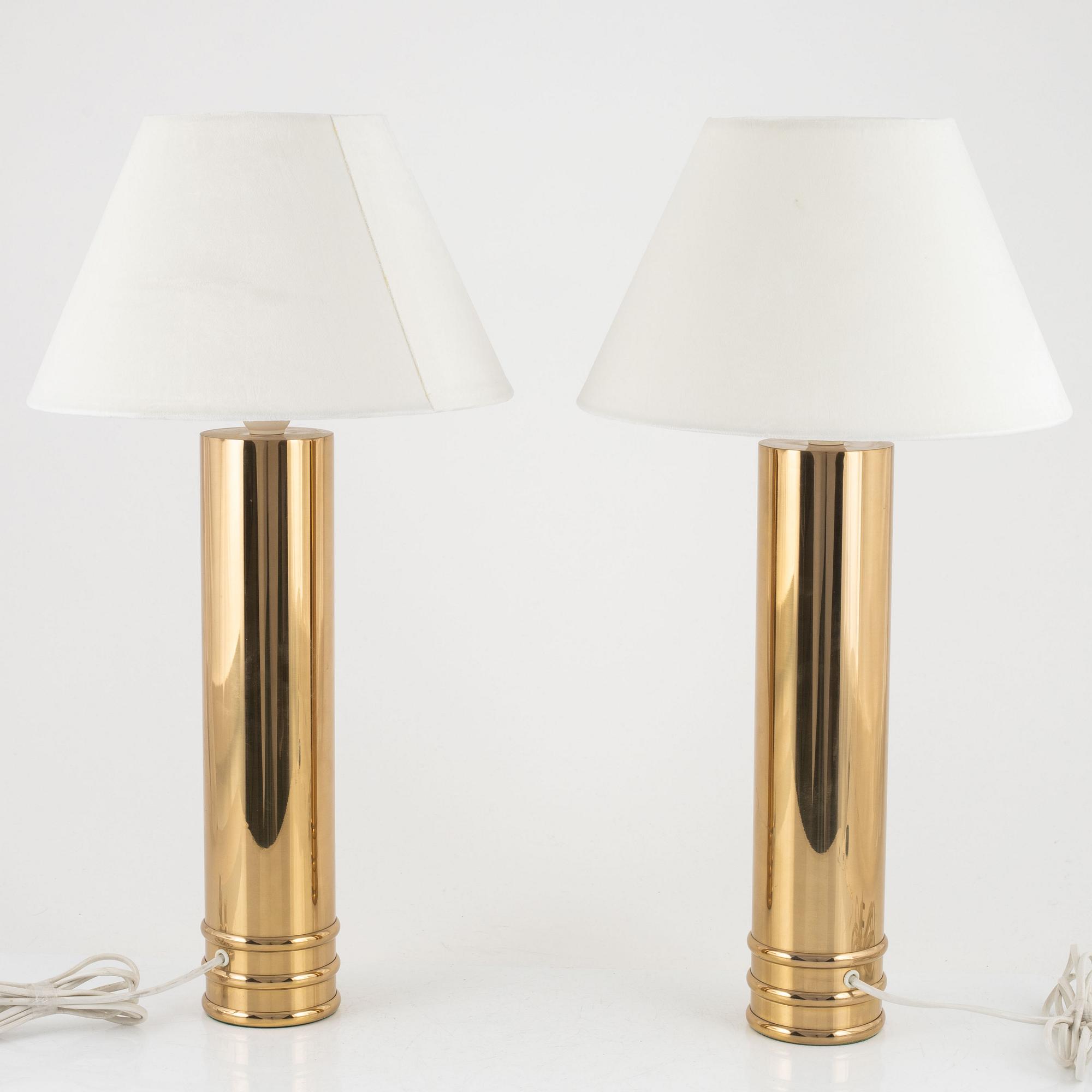 Bordslampor, ett par, modell B010, Bergboms.