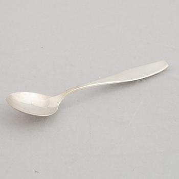 Sigurd Persson, mockaskedar, 12 st, sterlingsilver, "Ultra", Nysilversmedjan Ruben Johansson, Lidköping 1959-1969.