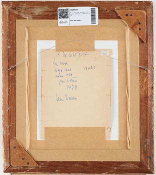 NELL WALDEN, mixed media on paper, signed and dated -74.
