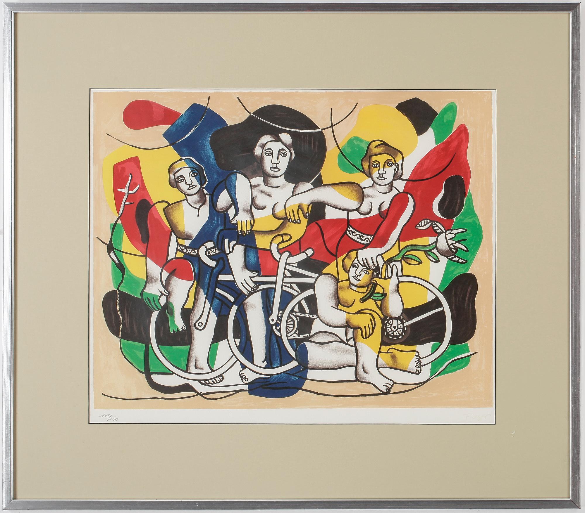 FERNAND LÉGER, efter, färglitografi. Signerad i trycket och numrerad 118/250.