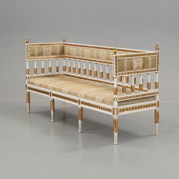 Soffa, gustaviansk, 1800 talets början.