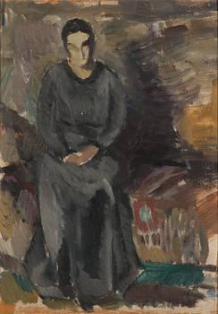 Anton Lindforss, oil on board, signed and dated -16.