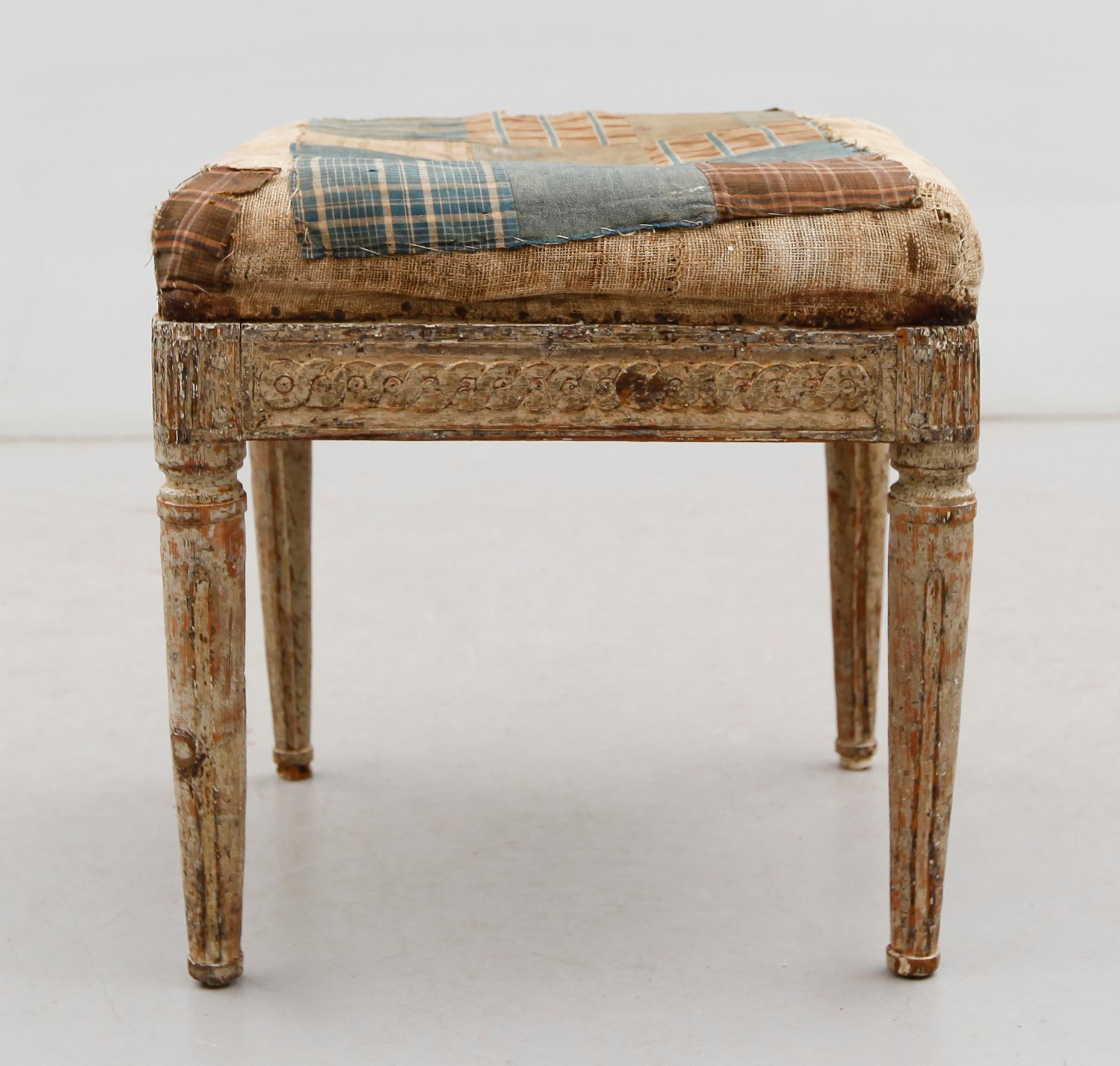 TABURETT, gustaviansk, 1700-talets slut.