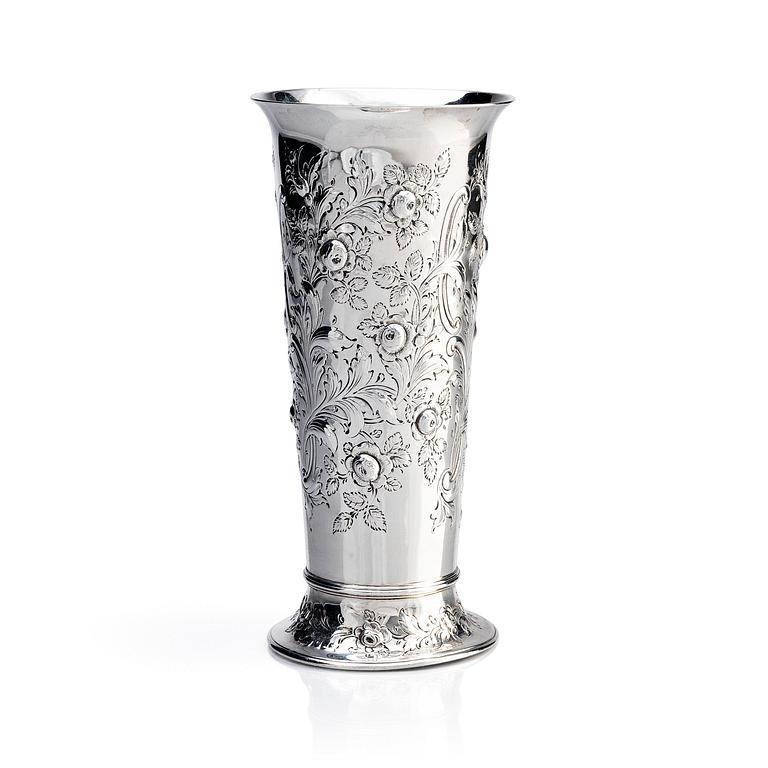 A British silver beaker, mark of Thomas Whipham, London 1781.