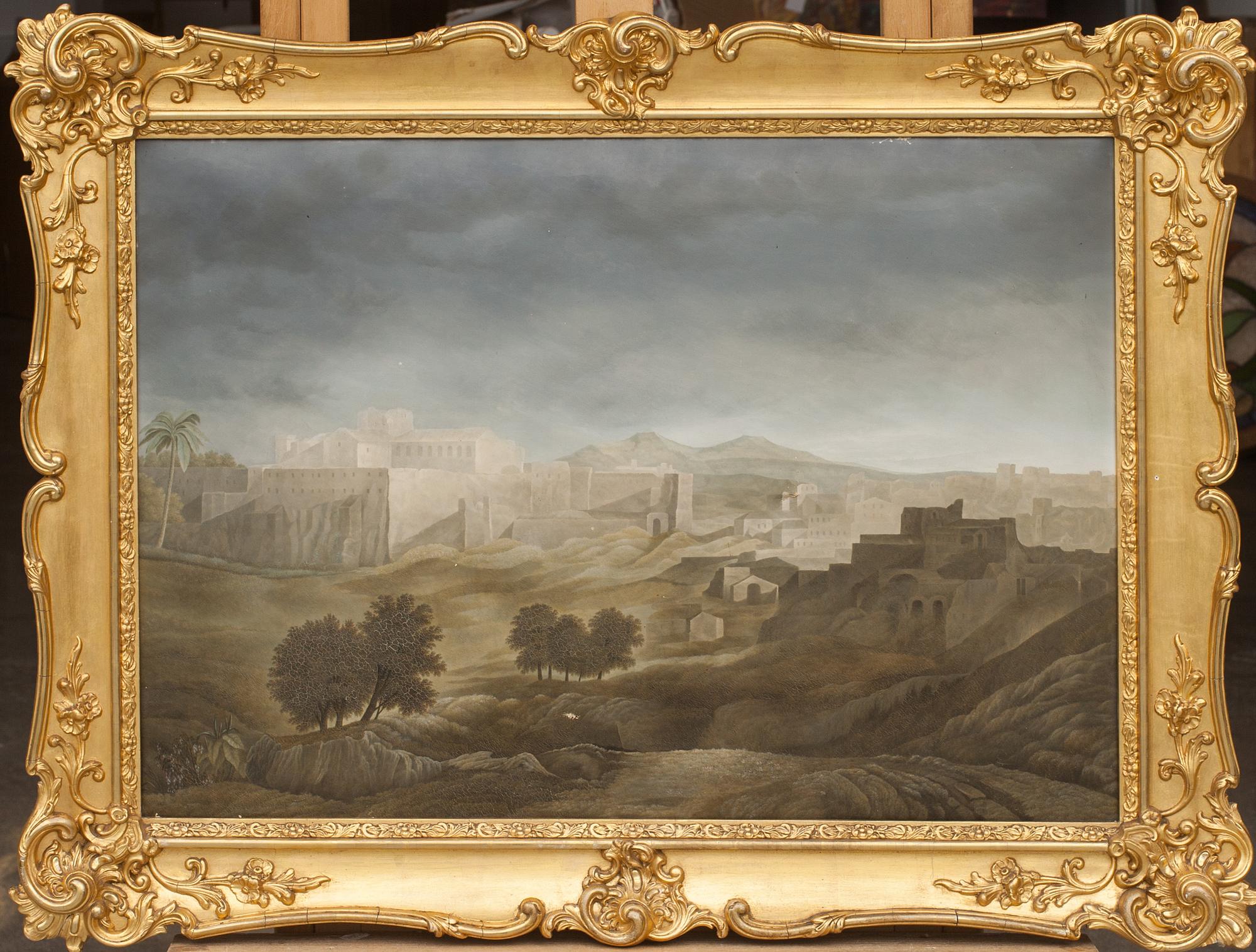 OKÄND KONSTNÄR, olja på duk, ej signerad, 1800-talets slut.