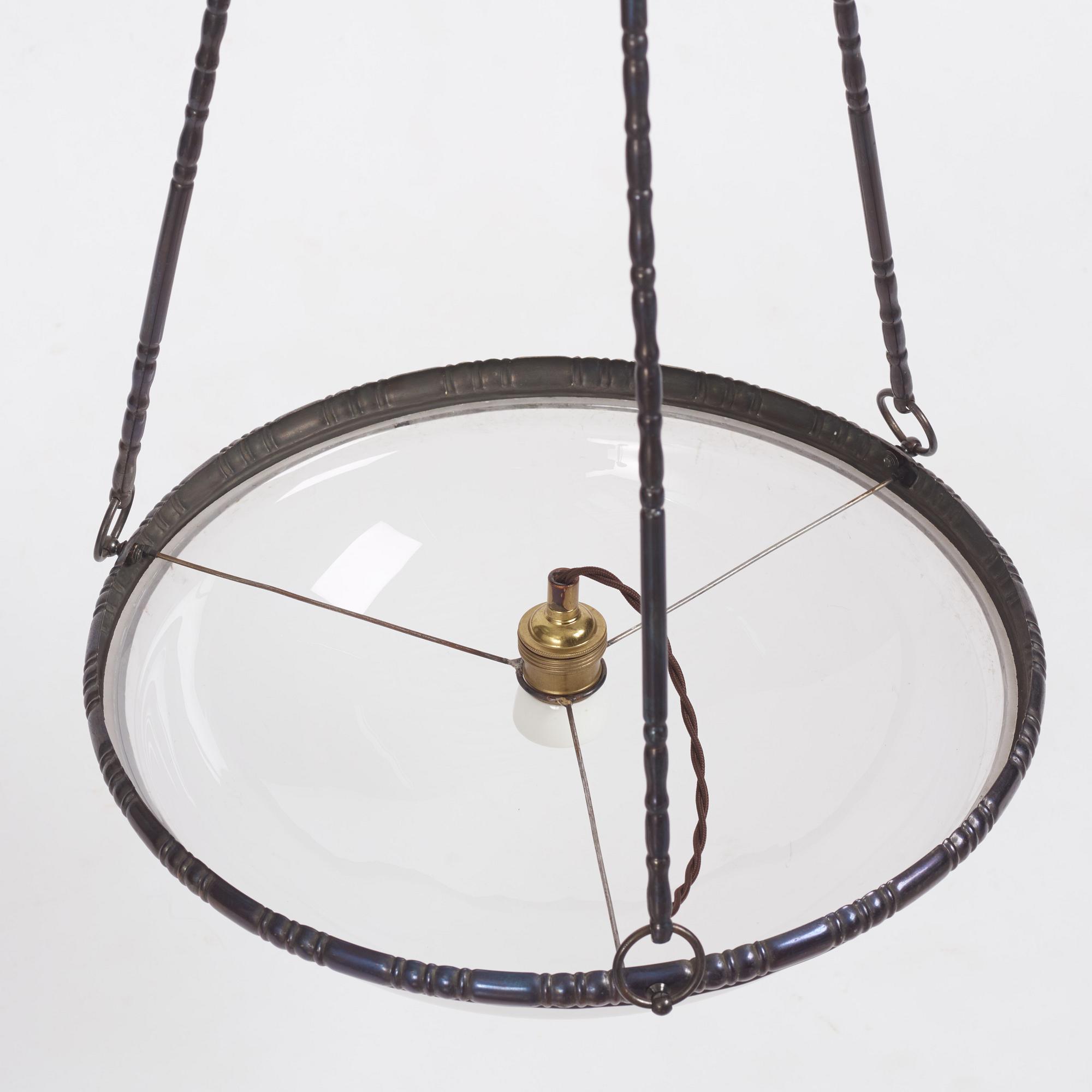 Harald Notini, ceiling lamp, model "5873", Arvid Böhlmarks Lampfabrik, 1920s.