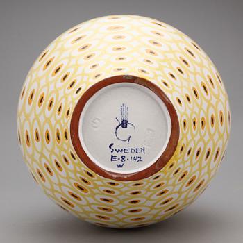 VAS, Stig Lindberg, fajans, Gustavsberg Studio 1940-50-tal.