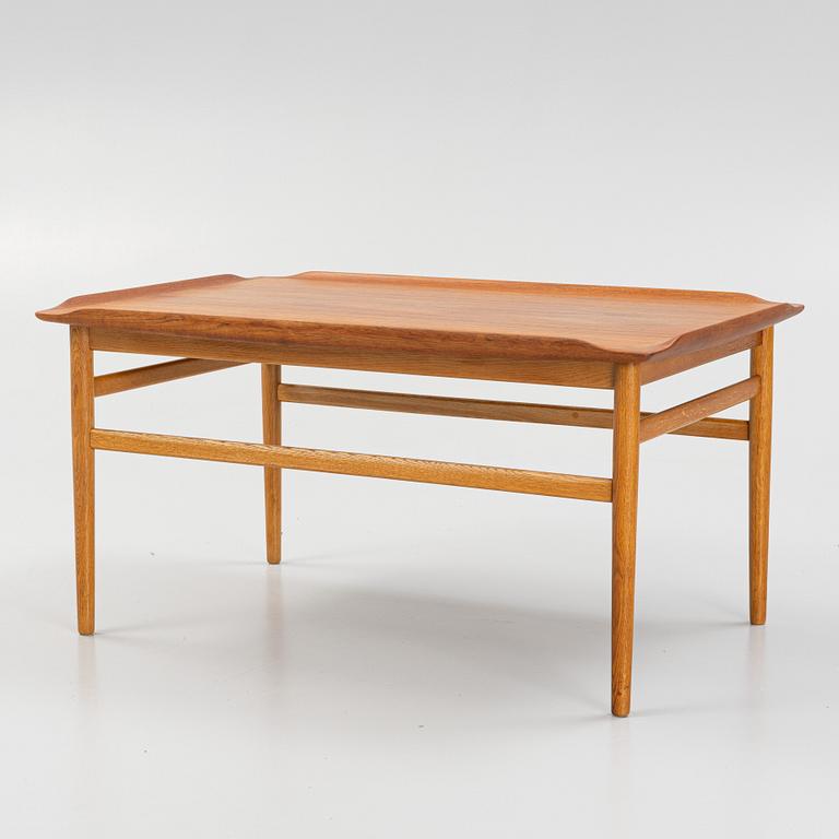 Alf Svensson, a teak-veneered coffee table, Tingströms, Bra Bohag, 1950's/60's.