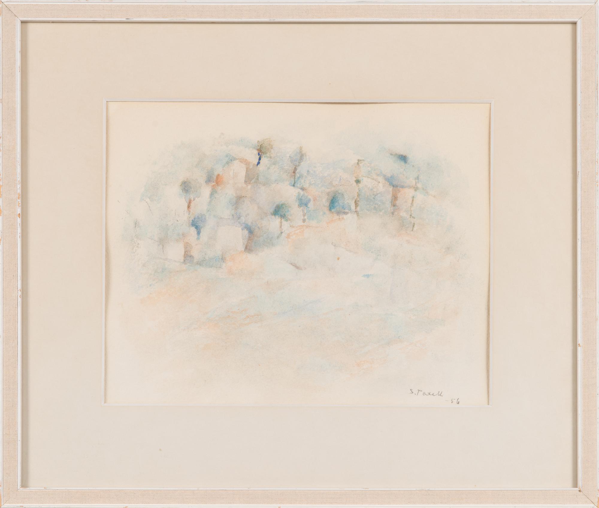 Sophie Taxell, watercolour, signed and dated -56.