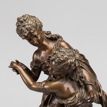 MATHURIN MOREAU, a signed bronze figurine.