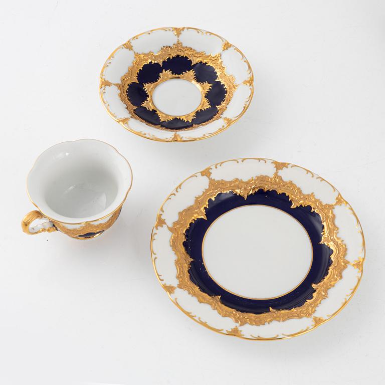 A 27-piece porcelain coffee service, Meissen, 20th century.