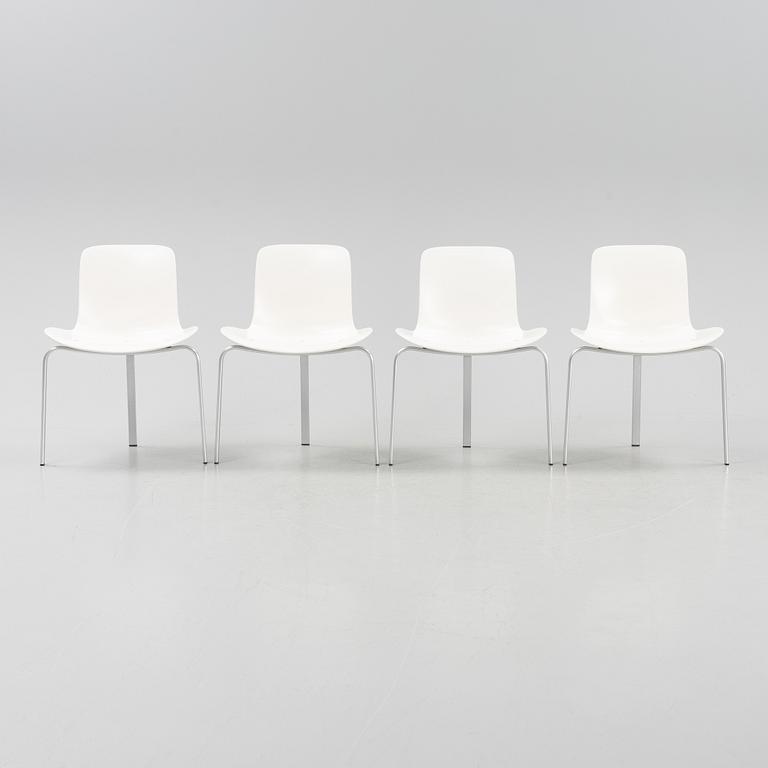 A set of four model PK8 chairs by  Poul Kjaerholm for Fritz Hansen, designed 1978.