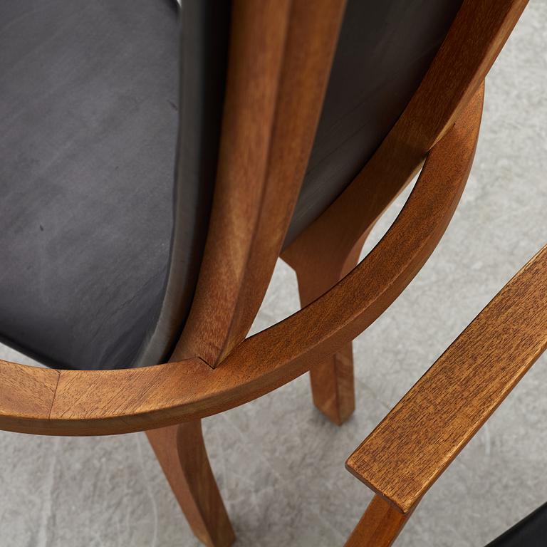 Leo Johansson,  a pair of 'Diabas' armchairs, Eje Ström AB, circa 2000.