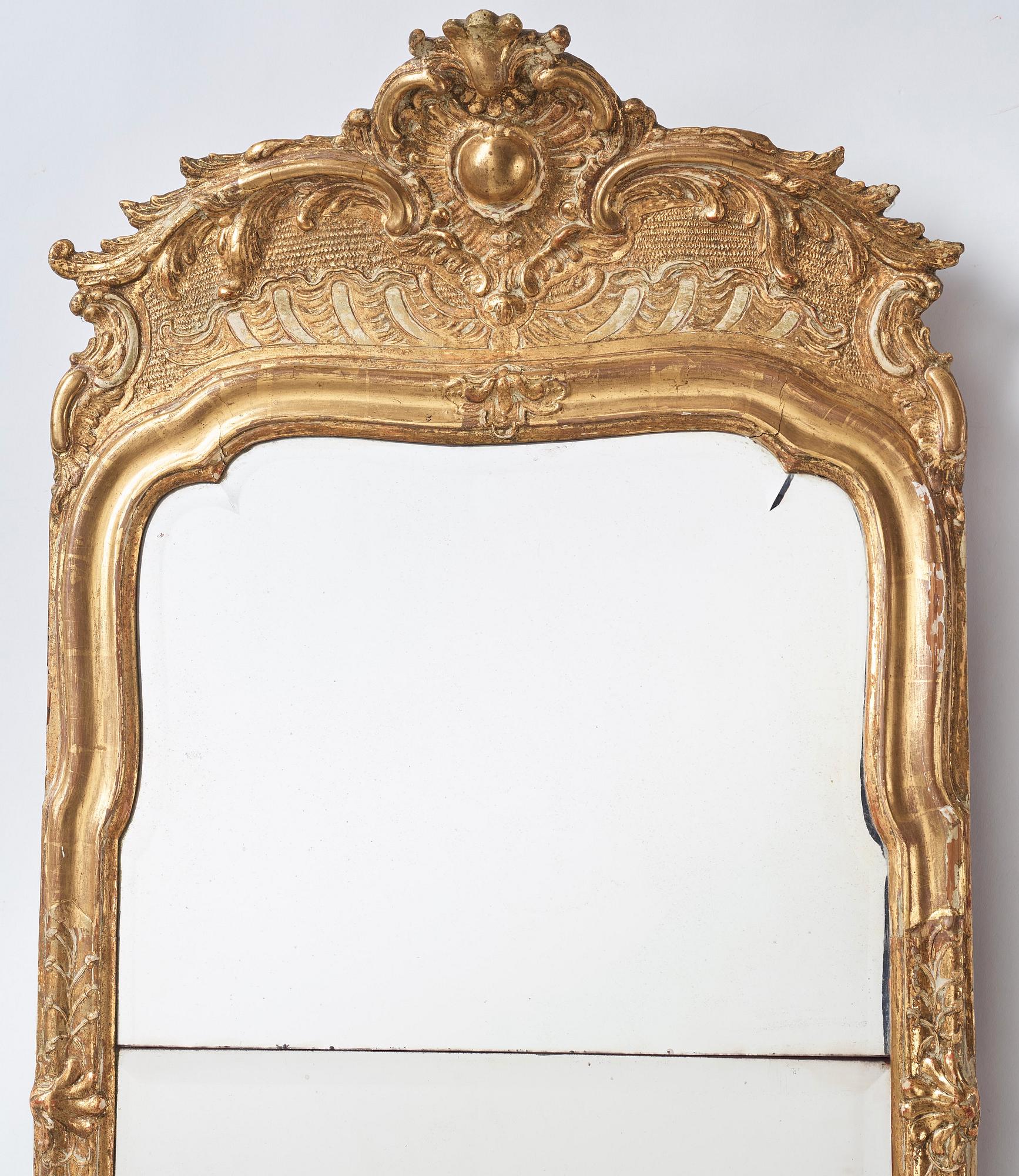 SPEGEL, stockholmsarbete, 1700-talets andra hälft, rokoko.