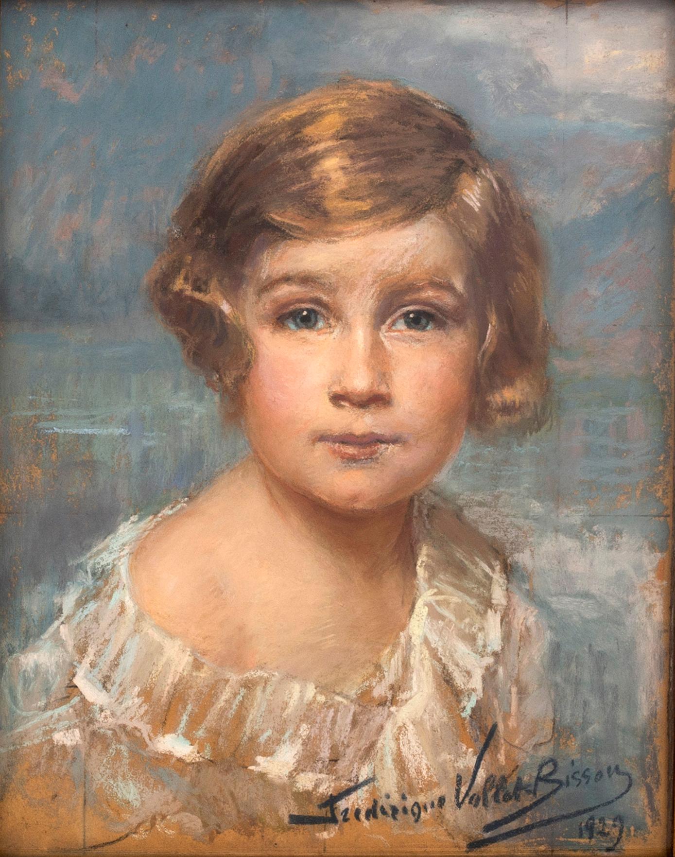 Frédérique Vallet-Bisson, a signed and dated pastel.