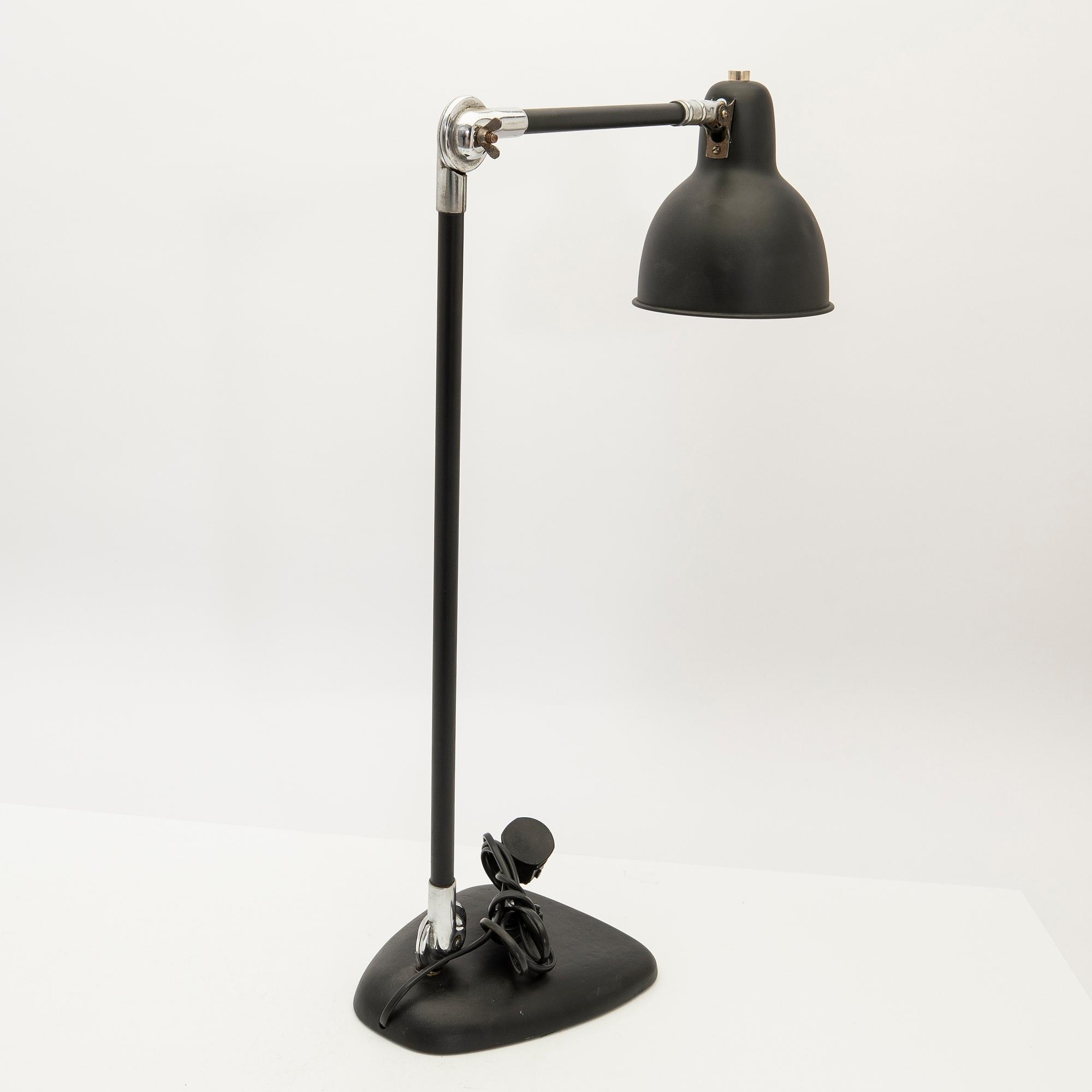 Skrivbordslampa, 1900-talets andra hälft.