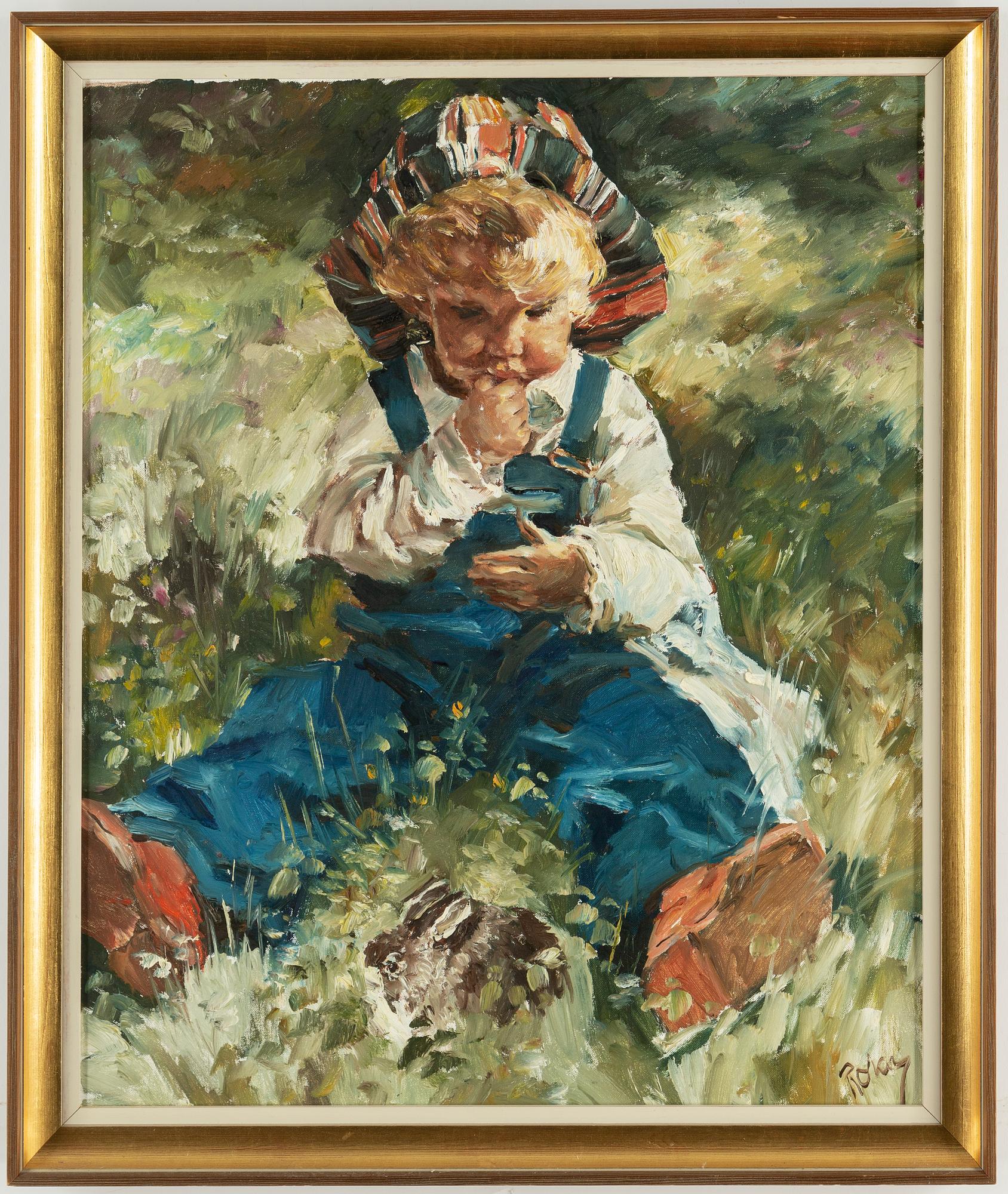 CHARLES ROKA, oil on canvas, signed.
