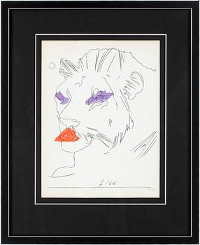 ANDY WARHOL, litografi samt konsttidskrift, båda signerade.
