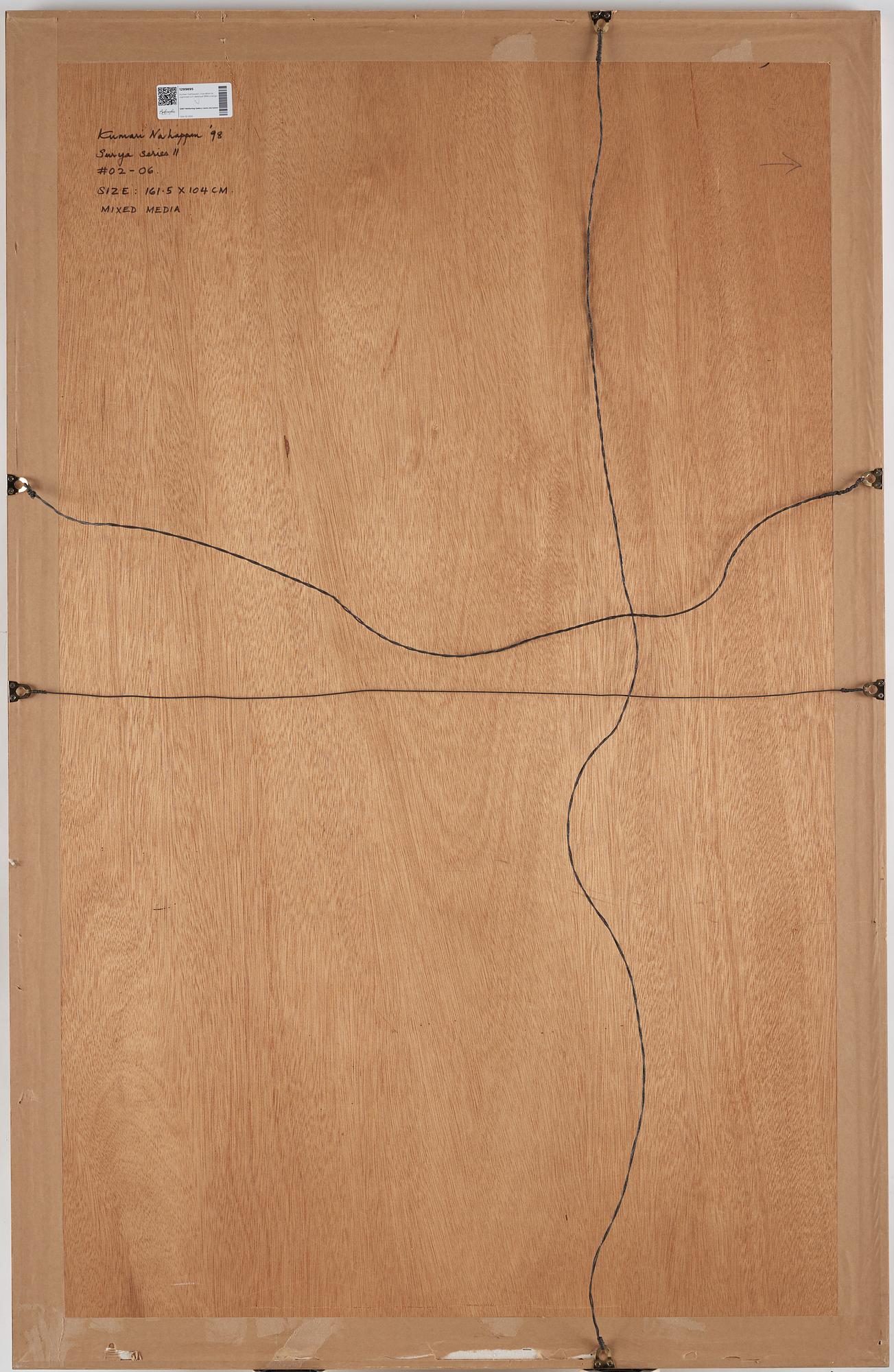 Kumari Nahappan, blandteknik, signerad och daterad 1998 a tergo.