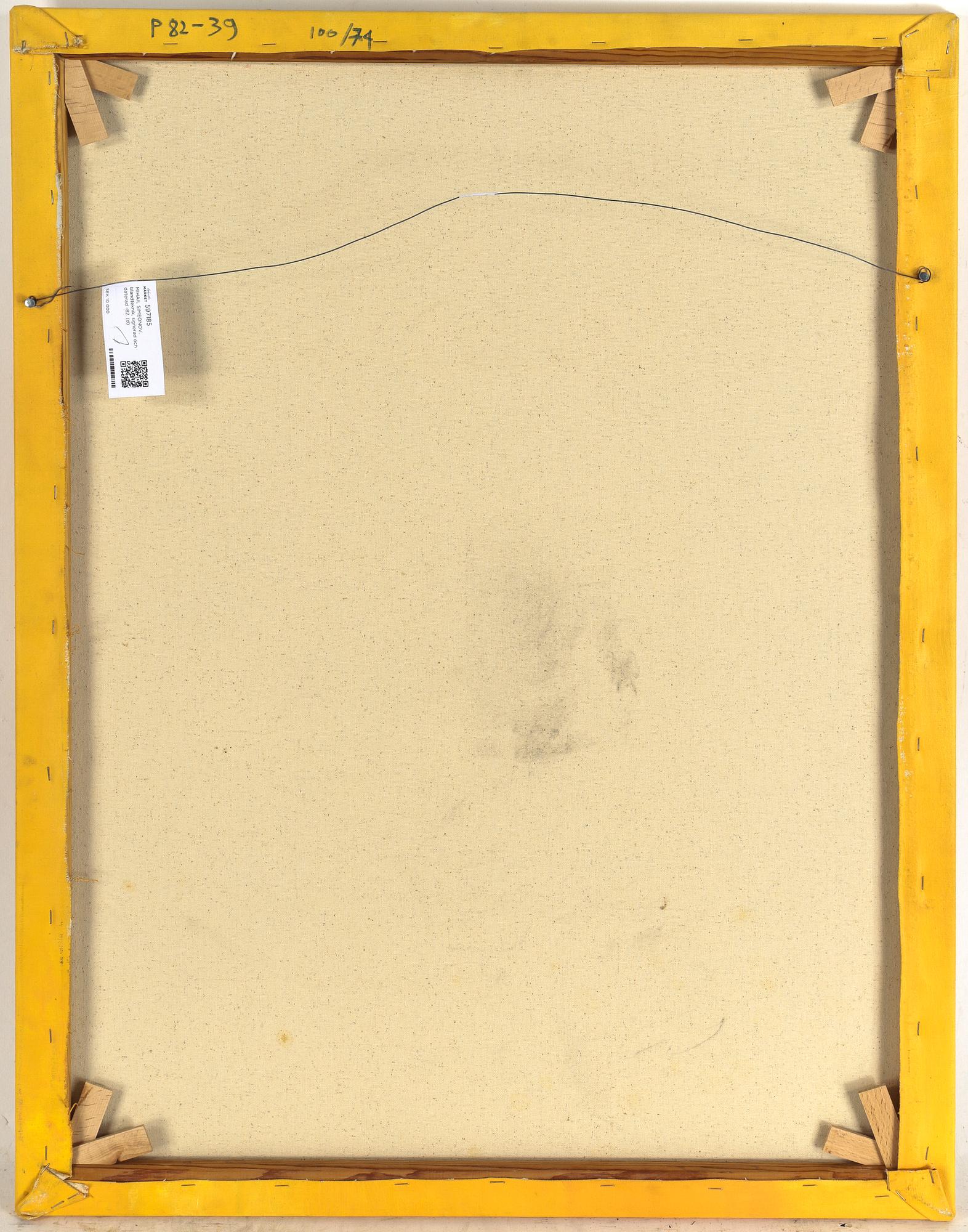 MIHAIL SIMEONOV, blandteknik, signerad och daterad -82.