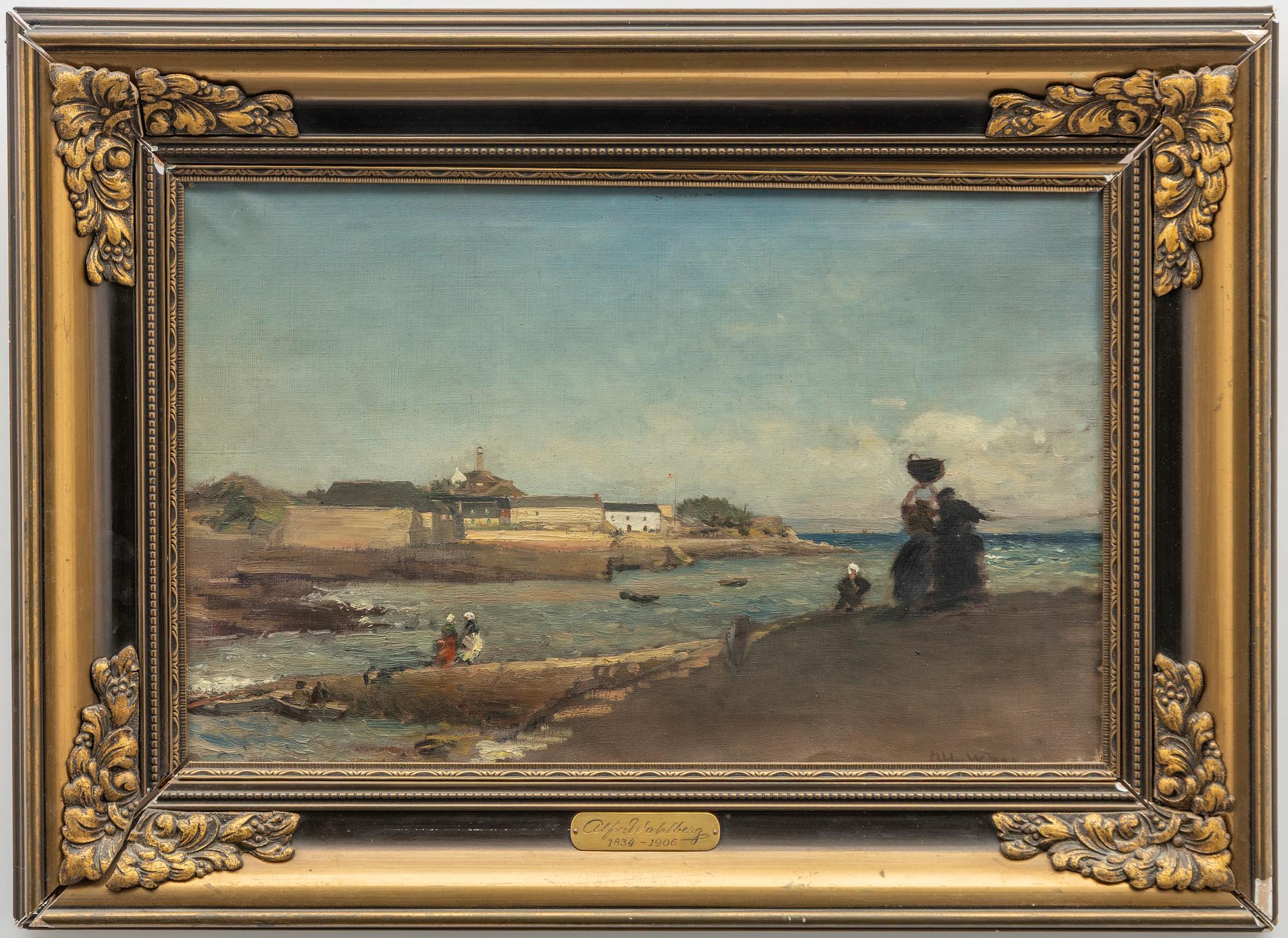 Alfred Wahlberg, By the Coast, France.